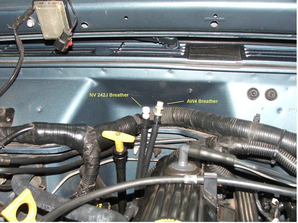 Jeep differential breather tube